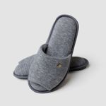CHINELO ABERTO ATOALHADO - CINZA