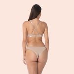 CALCINHA TANGA MICROFIBRA - CHOCOLATE