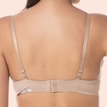 SUTIÃ PUSH-UP COM BOJO E ARO INTEIRIÇO EM MICROFIBRA - CHOCOLATE