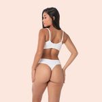CALCINHA BIQUÍNI FIO DENTAL DUPLO - BRANCO