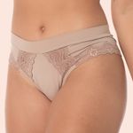 KIT CALCINHA MICROFIBRA TANGA - COM 03 PEÇAS - PRETO/BRAN/CHOC