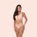 TOP NADADOR EM RENDA E TULE SEM BOJO E SEM ARO - FLORA