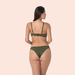 SUTIÃ MEIA TAÇA COM BOJO E ARO E COM BASE EMBUTIDA EM MICROFIBRA - VERDE MAJOR