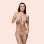 SUTIÃ TOMARA QUE CAIA COM BOJO E ARO EM MICROFIBRA - CHOCOLATE