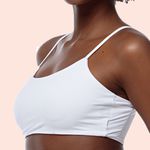 TOP SEM ARO COM BOJO REMOVÍVEL EM MICROFIBRA - BRANCO