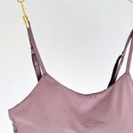 TOP SEM ARO COM BOJO REMOVÍVEL EM MICROFIBRA - CASTANHO