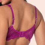 SUTIÃ COM ALÇAS LARGAS COM BOJO E ARO EM RENDA - ODALISCA