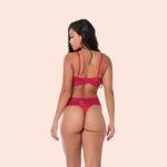 SUTIÃ SEM ARO COM BOJO REMOVÍVEL EM RENDA - LICHIA