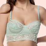 SUTIÃ CORPETE SEM BOJO E COM ARO EM RENDA - ETEREO