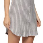 1901024 CHEMIISE LISTRADA VISCOLYCRA - CINZA