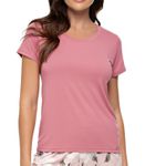 1901038 PIJAMA COM MANGA EM TECIDO VISCOLYCRA DELICATE - ROSA