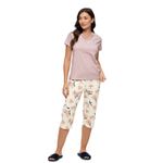 1901050 PIJAMA CAPRI ALGODAO PENTEADO - LILAS