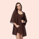 8345A ROBE RENDA - CACAU