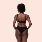 SUTIÃ TOMARA QUE CAIA COM BOJO E ARO EM MICROFIBRA - PRETO