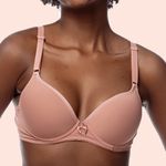 SUTIÃ MEIA TAÇA COM BOJO E ARO EM MICROFIBRA - CALLAS