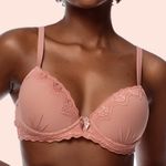 SUTIÃ MEIA TAÇA COM BOJO E ARO EM MICROFIBRA E RENDA - CALLAS