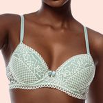 SUTIÃ MEIA TAÇA COM BOJO E ARO EM RENDA - ETEREO