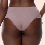 KIT DE CALCINHA HOT PANTS ALGODÃO - COM 03 PEÇAS - CHOCOLATE/MESCLA/SATIN