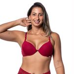 SUTIÃ PUSH-UP COM BOJO E ARO INTEIRIÇO EM MICROFIBRA - DIVINO