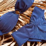 TOP DORIS TOMARA QUE CAIA BIQUINI - AZUL MARINHO