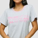 CAMISAO COM SILK ALGODÃO - CINZA