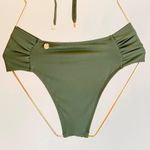 CALCINHA LISA PLISSADA BIQUINI - VERDE MAJOR