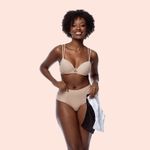 SUTIÃ PUSH-UP COM BOJO E ARO INTEIRIÇO EM MICROFIBRA - CHOCOLATE