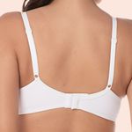 SUTIÃ SEM ARO COM BOJO MACIO TRIÂNGULO EM MICROFIBRA - BRANCO