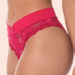 CALCINHA TANGA RENDA CÓS MICROFIBRA - LICHIA