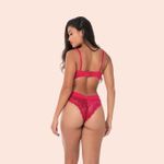 CALCINHA TANGA RENDA CÓS MICROFIBRA - LICHIA