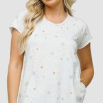 CAMISAO ESTAMPADA COM BOLSO - ESTAMPADO