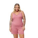 1901133 PJAMA REGATA COM RENDA VISCOLYCRA - ROSA