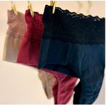 KIT CALCINHA ALGODÃO FIO DUPLO CÓS EM RENDA - COM 03 PEÇAS - PRETO/SENSUALE/CHOCOLATE