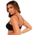 SUTIÃ SEM BOJO COM ARO DEL RIO - PRETO