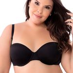 SUTIÃ TOMARA QUE CAIA EM SOFT GUN TULY DEL RIO - PRETO