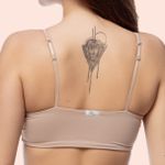 TOP SEM ARO COM BOJO REMOVÍVEL EM MICROFIBRA - CHOCOLATE