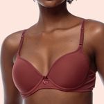 SUTIÃ MEIA TAÇA COM BOJO E ARO EM MICROFIBRA - SENSUALE