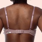 SUTIÃ MEIA TAÇA COM BOJO E ARO E COM BASE EMBUTIDA EM MICROFIBRA - SATIN