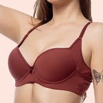 SUTIÃ REFORÇADO COM ALTA SUSTENTAÇÃO COM BOJO E ARO EM MICROFIBRA - SENSUALE