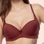 SUTIÃ REFORÇADO COM ALTA SUSTENTAÇÃO COM BOJO E ARO EM MICROFIBRA - SENSUALE