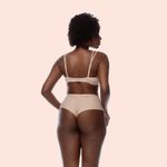 SUTIÃ PUSH-UP COM BOJO E ARO INTEIRIÇO EM MICROFIBRA - CHOCOLATE