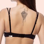 SUTIÃ PUSH-UP COM BOJO E ARO INTEIRIÇO EM MICROFIBRA - PRETO