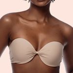 SUTIÃ TOMARA QUE CAIA COM BOJO E ARO EM MICROFIBRA - CHOCOLATE