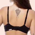 SUTIÃ SEM ARO COM BOJO MACIO TRIÂNGULO EM MICROFIBRA - PRETO