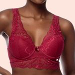 SUTIÃ COM ALÇAS LARGAS COM BOJO E ARO EM RENDA - DESEJO