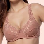 SUTIÃ SEM BOJO COM ARO EM RENDA E MICROFIBRA - CALLAS