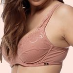 SUTIÃ SEM BOJO COM ARO EM RENDA E MICROFIBRA - CALLAS