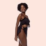 CAMISOLA SEM BOJO FENDA BASICA MICROFIBRA - PRETO