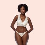 FIO STRING COM REGULAGEM EM RENDA - PEROLA