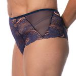 CALCINHA FIO HOT PANTS - AZUL MARINHO